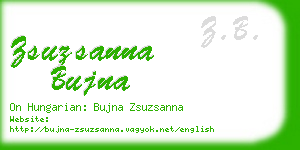 zsuzsanna bujna business card